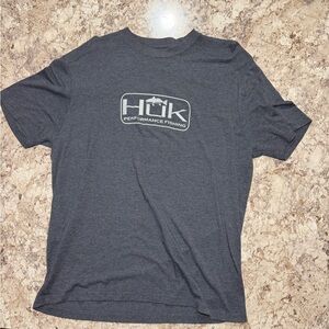 Huk Men's Charcoal Short Sleeve Tee
